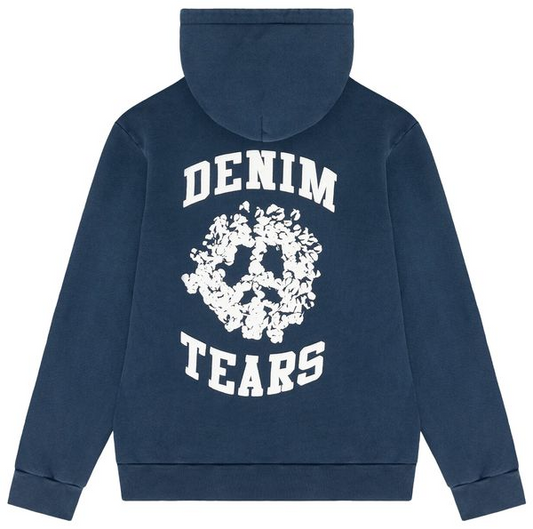 Denim Tears University Zip Hoodie 'Navy'