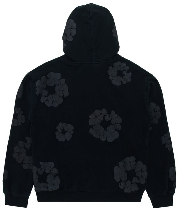 Denim Tears Cotton Wreath Hooded Sweatshirt 'Black Monochrome'