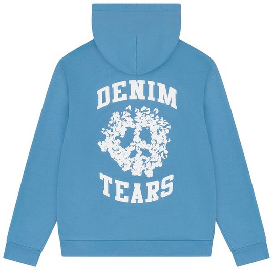 Denim Tears Denim University Zip Hoodie 'Light Blue'