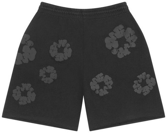 Denim Tears Mono Wreath Sweatshorts 'Black'