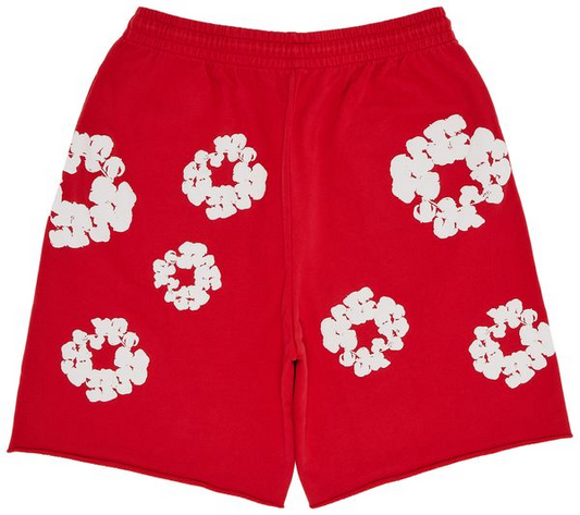 Denim Tears Cotton Wreath Sweatshorts 'Red'