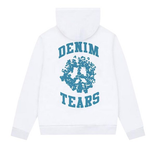 Denim Tears Denim University Zip Hoodie 'White'