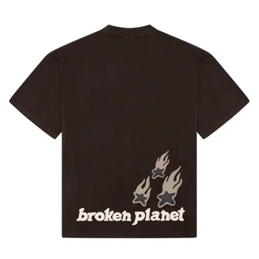 Broken Planet T-Shirt 'Heartless Love' - Mocha Brown