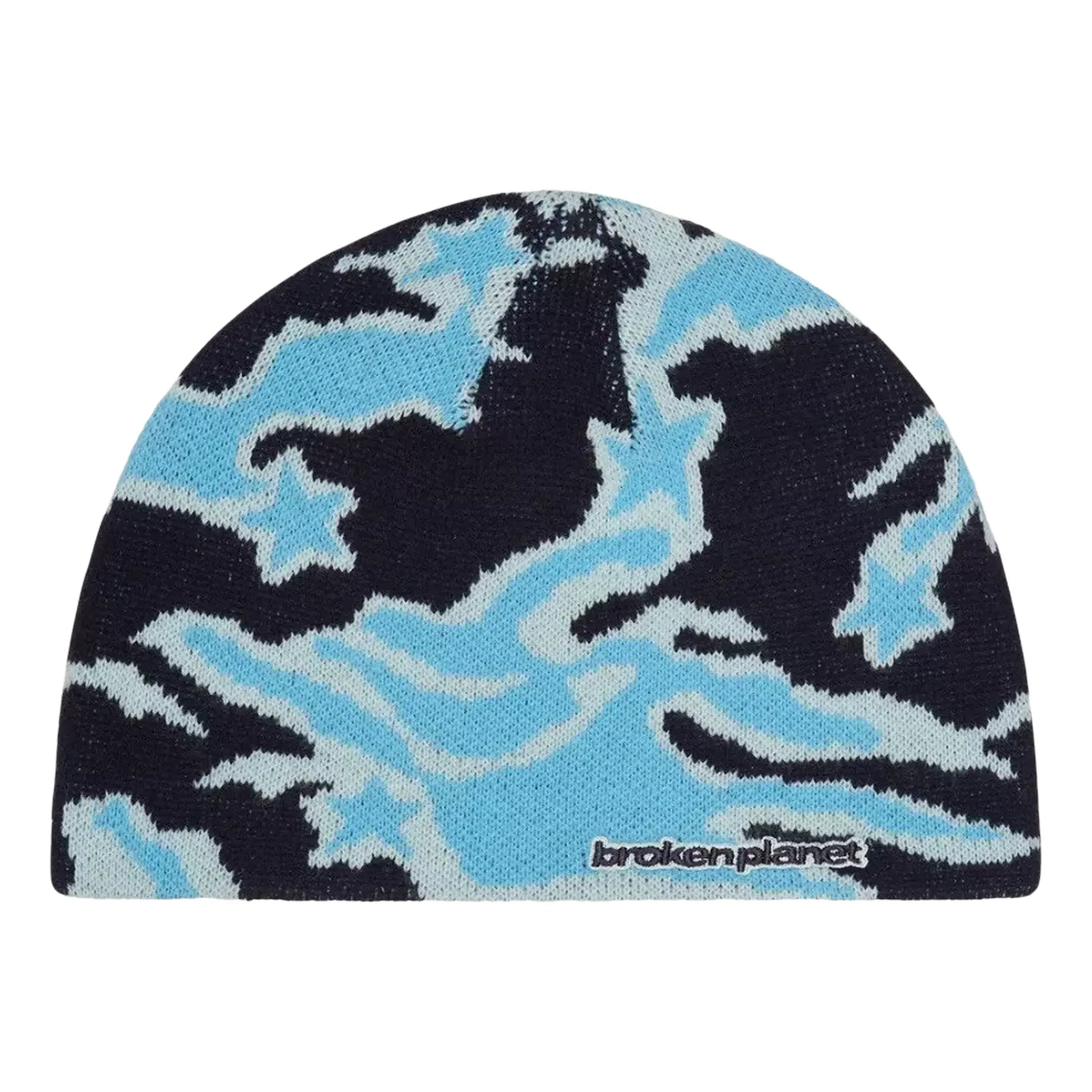 Broken Planet Star Camo Beanie - Blue