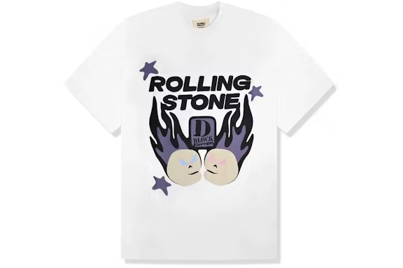 Broken Planet x D-Block Europe Rolling Stones T-shirt White