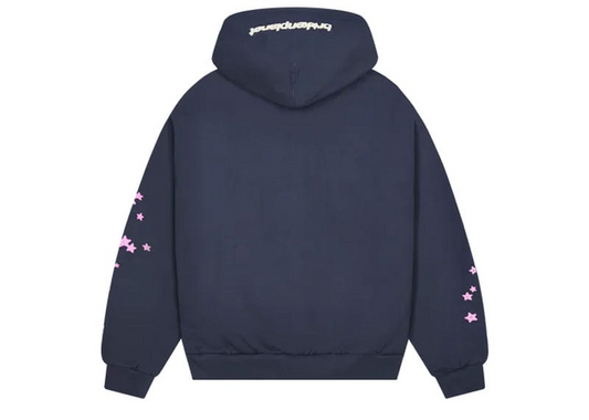 Broken Planet All The Stars Hoodie Deep Navy/Pink