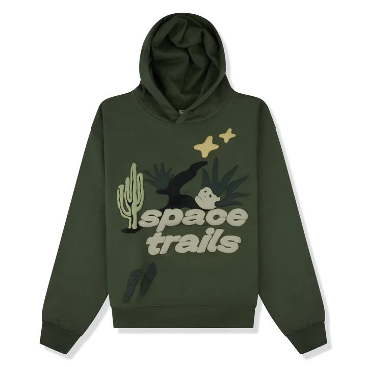 Space Trails Hoodie - Green