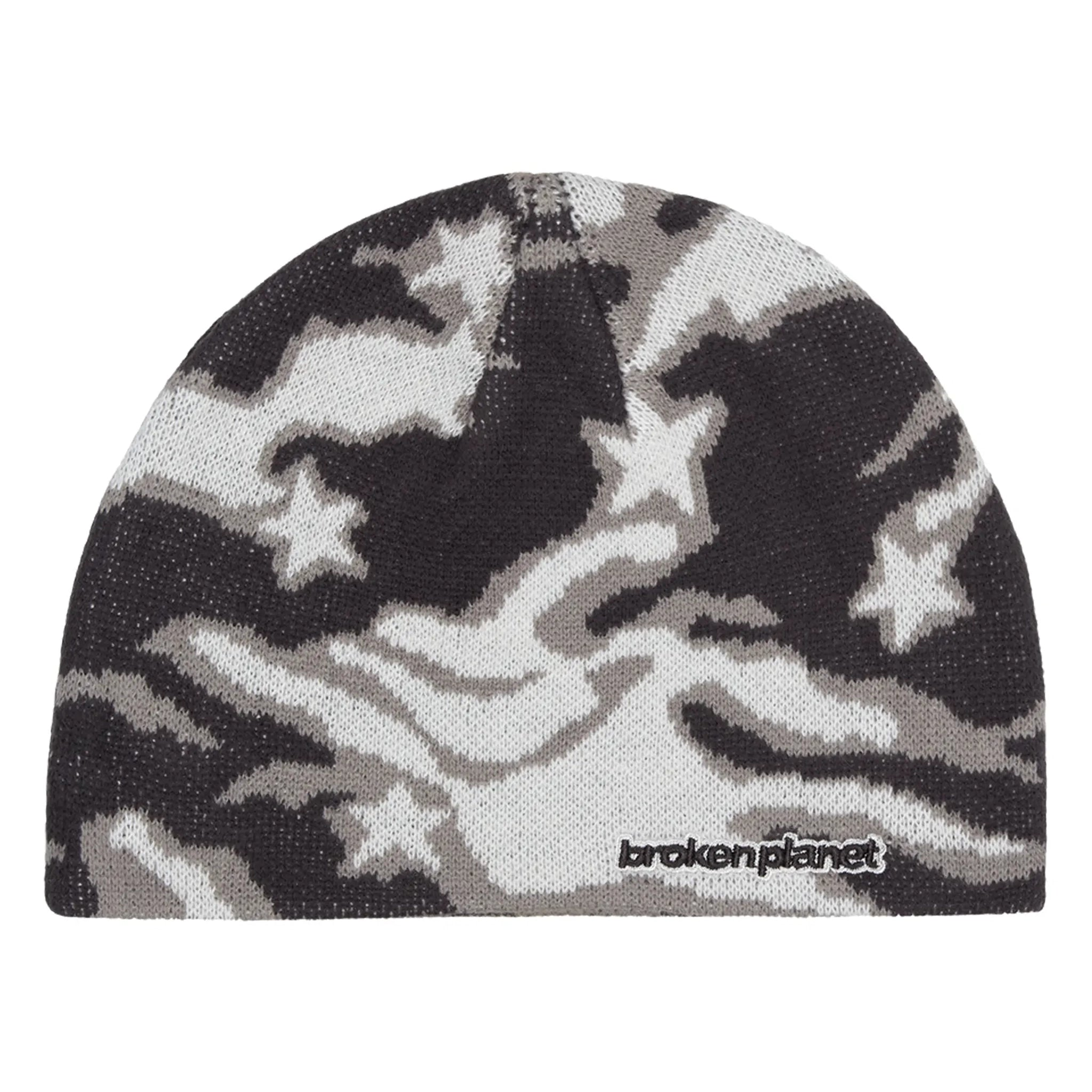 Broken Planet Star Camo Beanie - Black