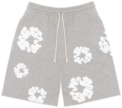 Denim Tears The Cotton Wreath Shorts 'Grey'