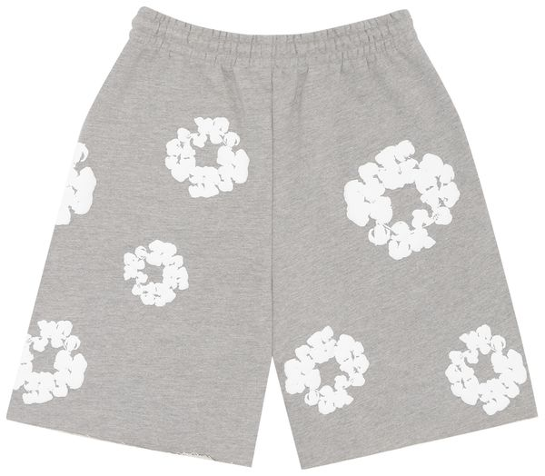 Denim Tears The Cotton Wreath Shorts 'Grey'