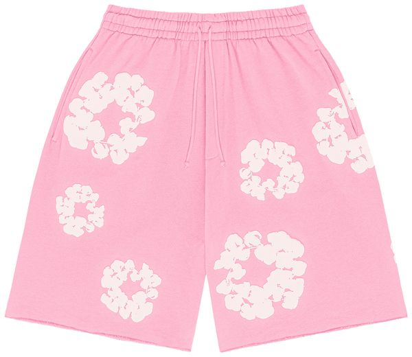 Denim Tears The Cotton Wreath Shorts 'Pink'