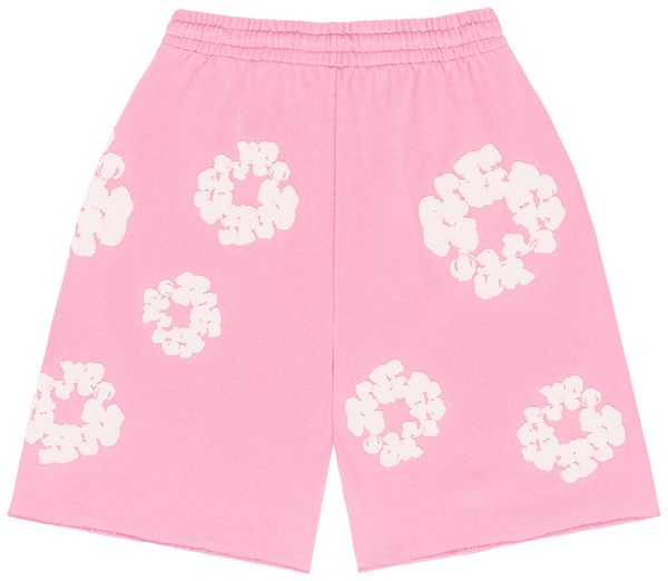 Denim Tears The Cotton Wreath Shorts 'Pink'
