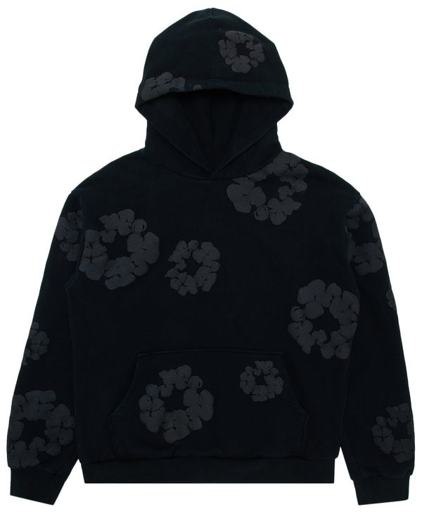Denim Tears Cotton Wreath Hooded Sweatshirt 'Black Monochrome'