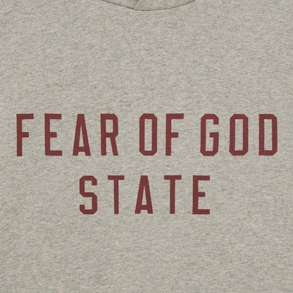 Fear of God State Essentials Fleece Hoodie 'Dark Heather'