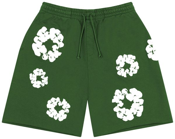 Denim Tears Cotton Wreath Sweatshorts 'Green'