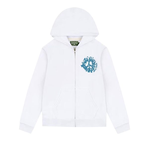 Denim Tears Denim University Zip Hoodie 'White'