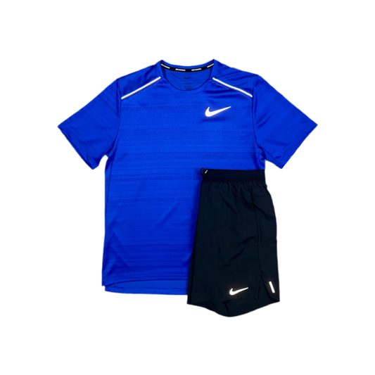 Nike - Royal Blue Miler / Black Flex Stride Set
