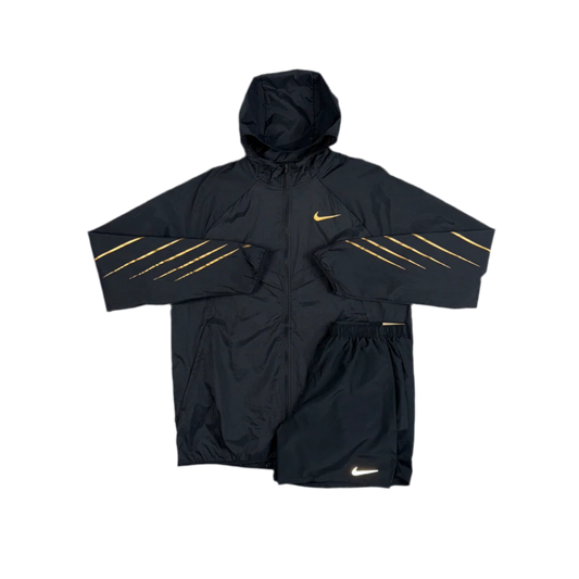 Nike - Gold Stripe Jacket / Challenger Shorts Set