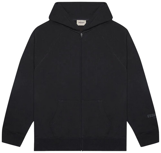 Fear of God Essentials Full Zip Hoodie 'Black'