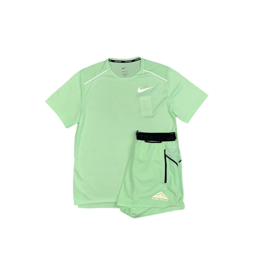 Nike - Vapour Green Miler / Vapour Trail Shorts Set