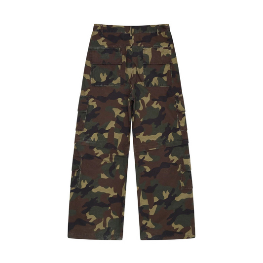 Broken Planet 2-In-1 Camo Cargo Pants/Shorts 'Camo Green'