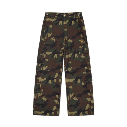 Broken Planet 2-In-1 Camo Cargo Pants/Shorts 'Camo Green'