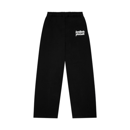 Broken Planet Basics Straight Leg Sweatpants - Midnight Black