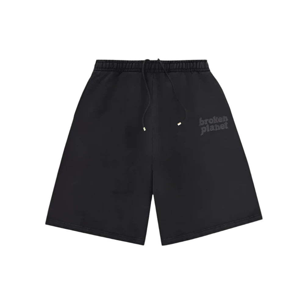 Broken Planet Basics Shorts Washed Midnight Black