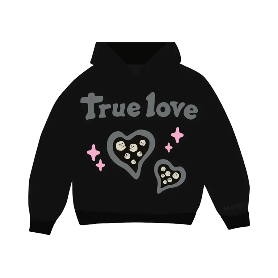 Broken Planet “True Love” Hoodie – Midnight Black