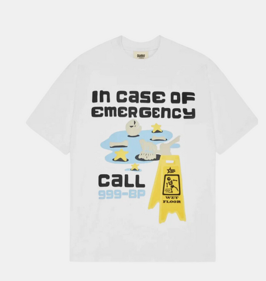 Broken Planet Market In Case Of Emergency White T-Shirt