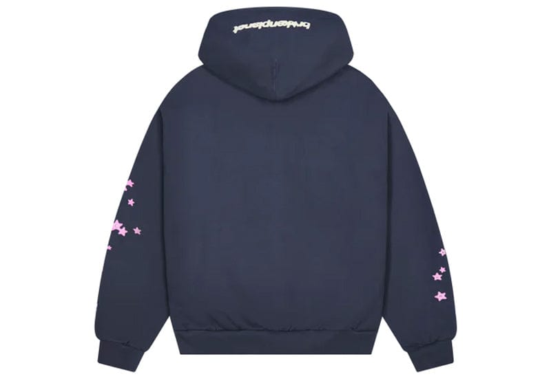 Broken Planet All The Stars Hoodie Deep Navy/Pink