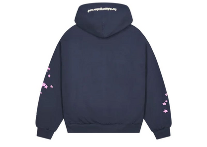 Broken Planet All The Stars Hoodie Deep Navy/Pink