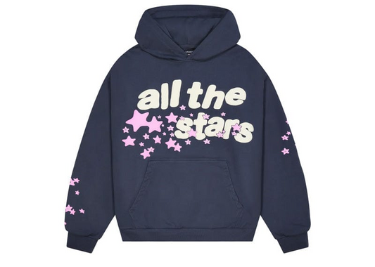 Broken Planet All The Stars Hoodie Deep Navy/Pink