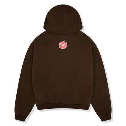 Broken Planet It Starts With Luv Mocha Brown Hoodie