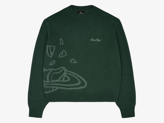 Broken Planet Knit Sweater Forest Green