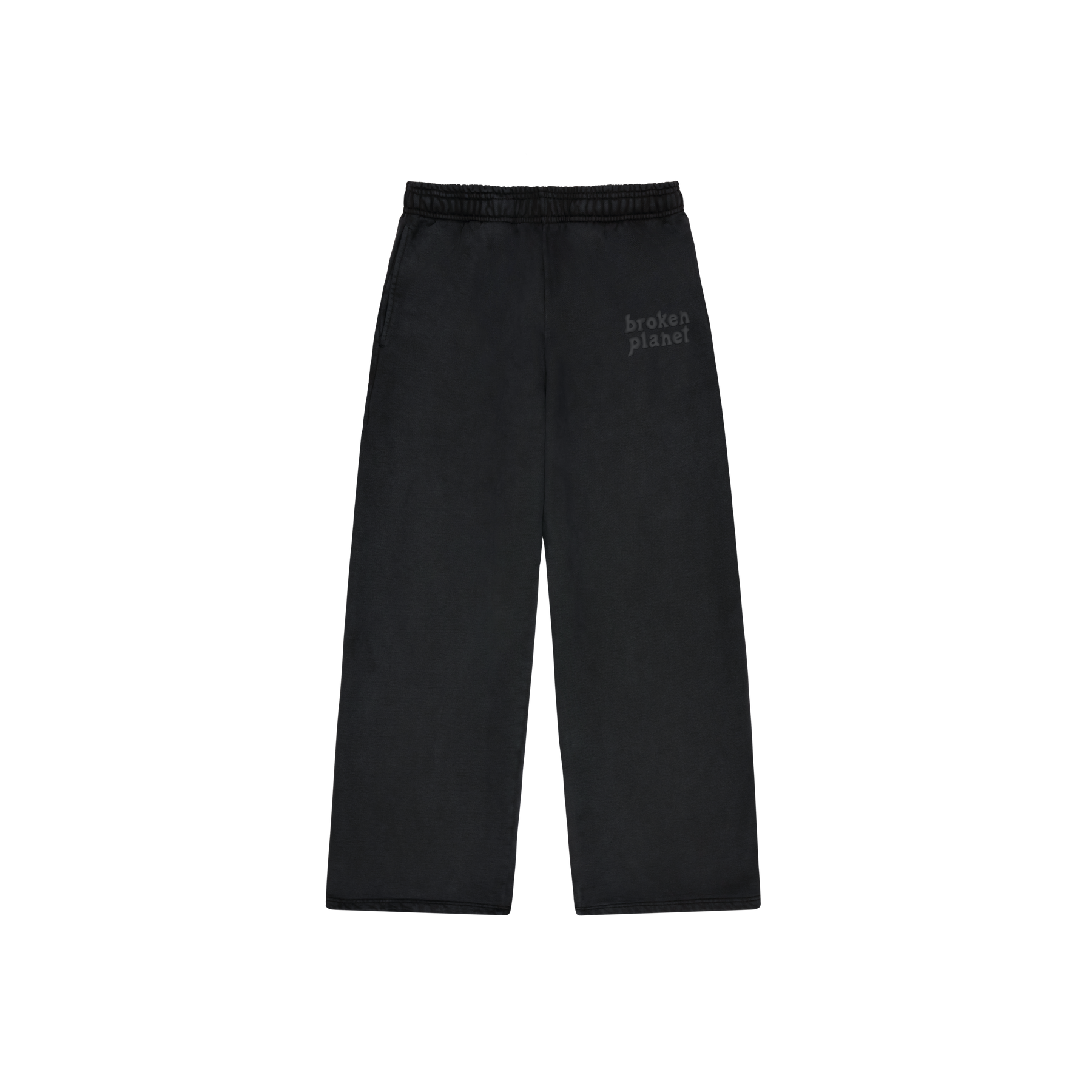 Broken Planet Basics Straight Leg Sweatpants - Midnight Black
