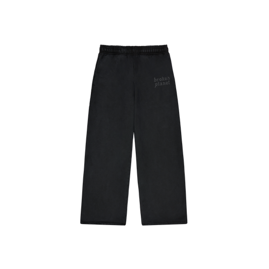 Broken Planet Basics Straight Leg Sweatpants - Midnight Black